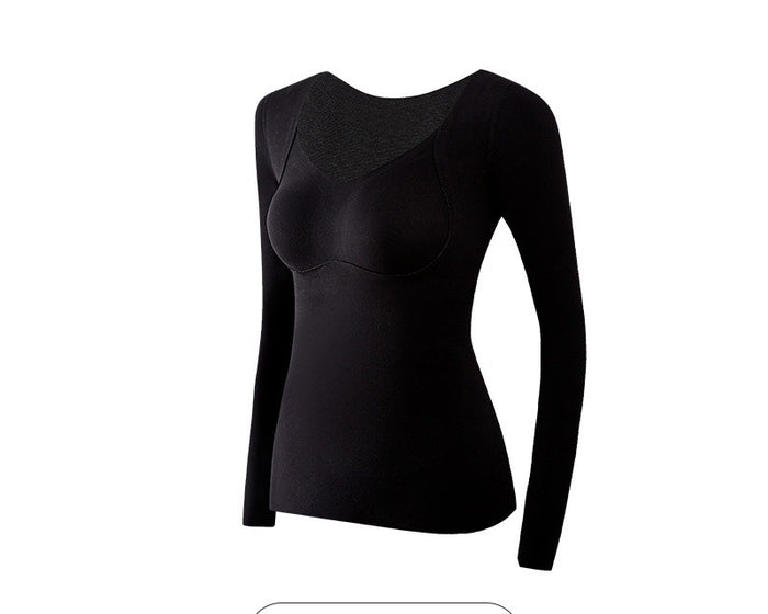 Warmfell Fleece Lined Thermal Top with Built-In Padded Bra