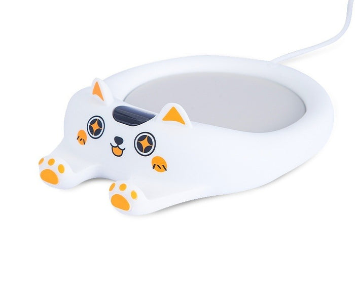 Warmfell Cute Cat Shaped Cup Warmer Coaster in Five Colours