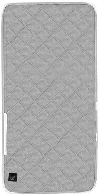 Grey quilted USB heated seat cushion