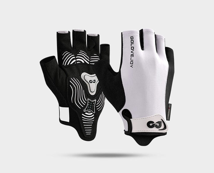 Warmfell Padded Half-Finger Cycling Gloves with Mesh Back