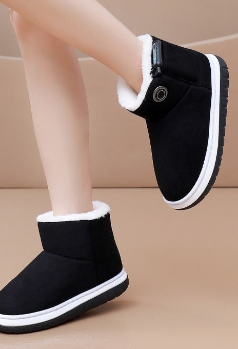 Warmfell Rechargeable Heated Ankle Boots with Plush Lining