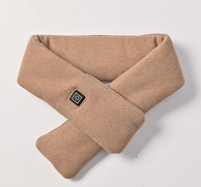 Warmfell USB Heated Scarf in Mink Fleece with 3 Heat Levels