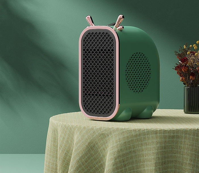 Warmfell Mini PTC Fan Heater with Cute Ear Design
