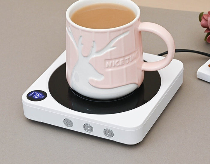Warmfell Mug Warmer Heated Coaster with Digital Temperature Display
