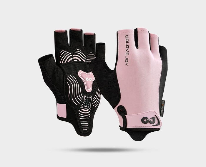 Warmfell Padded Half-Finger Cycling Gloves with Mesh Back