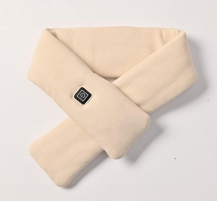 Warmfell USB Heated Scarf in Mink Fleece with 3 Heat Levels