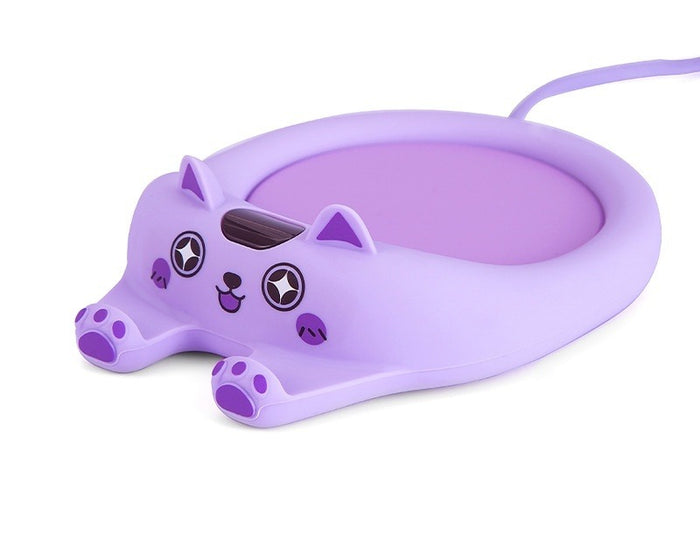 Warmfell Cute Cat Shaped Cup Warmer Coaster in Five Colours