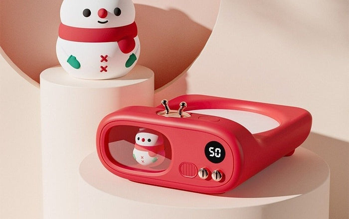 Warmfell TV-Shaped Mug Warmer with Character and Night Light