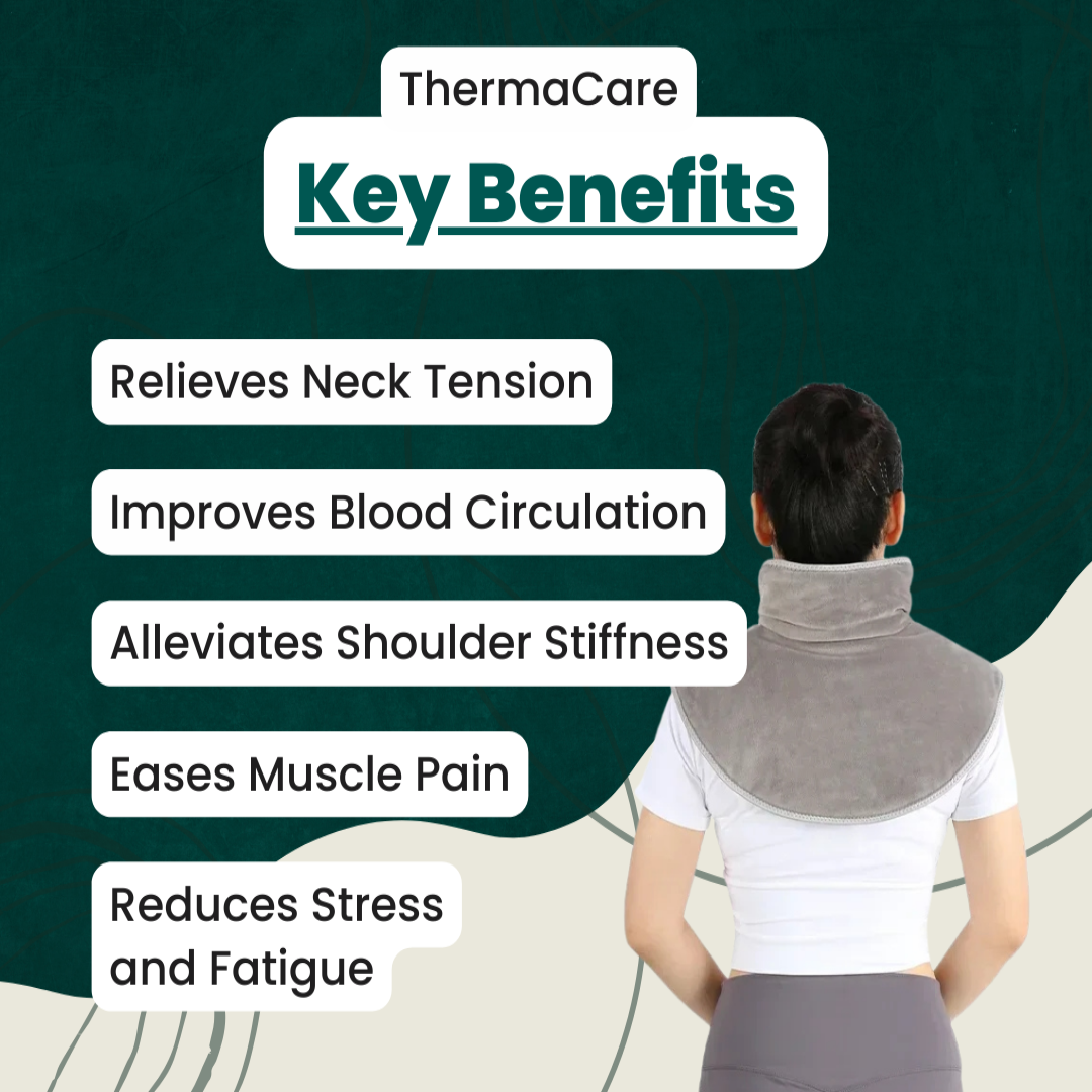 Warmfell™ USB Heated Neck &amp; Shoulder Wrap with Gentle Massage