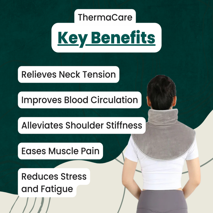 Warmfell™ USB Heated Neck &amp; Shoulder Wrap with Gentle Massage