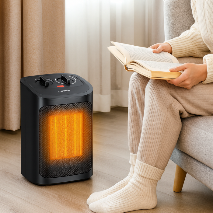 Warmfell™ Quiet Ceramic Heater with Two Power Levels and Timer