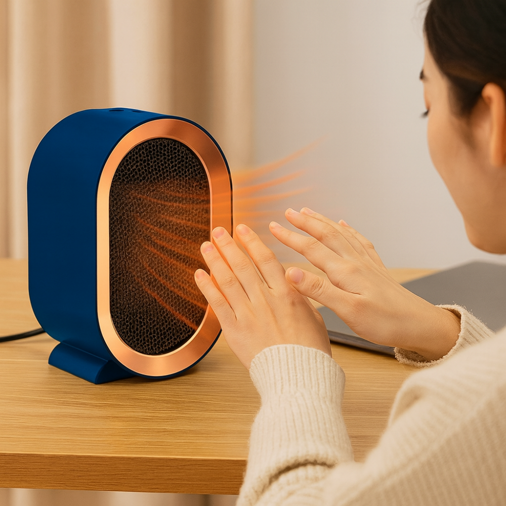 Warmfell™ PTC Ceramic Fan Heater with Tip-Over Switch