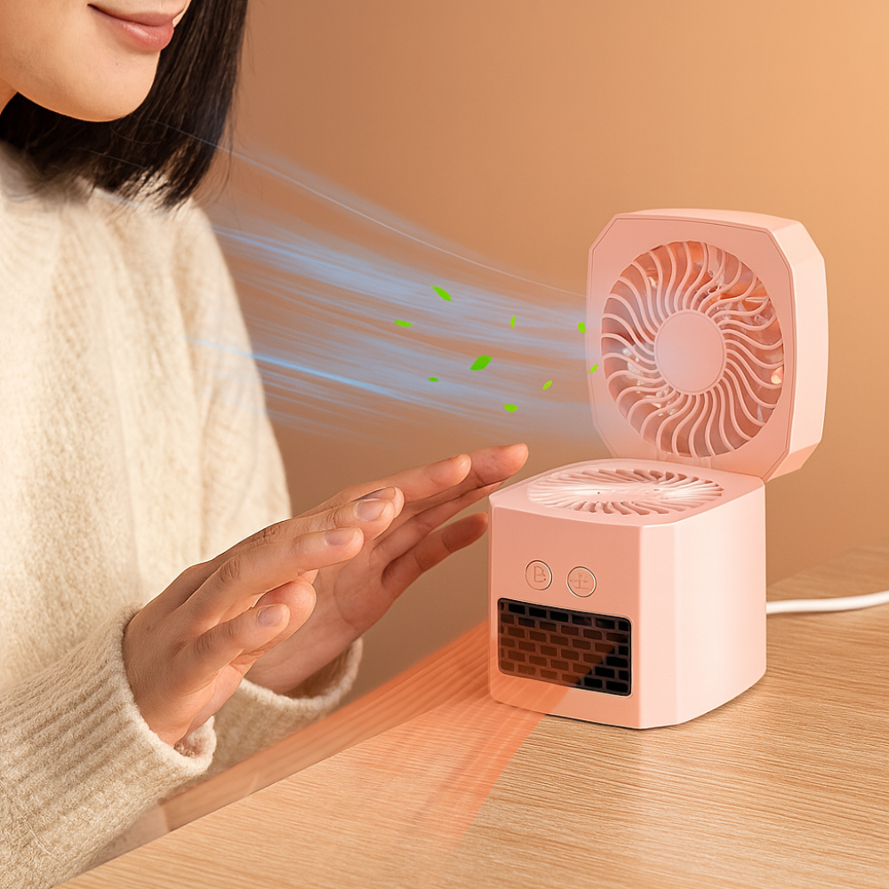 Warmfell™ 400W Mini Desktop Heater for Quick Personal Warmth