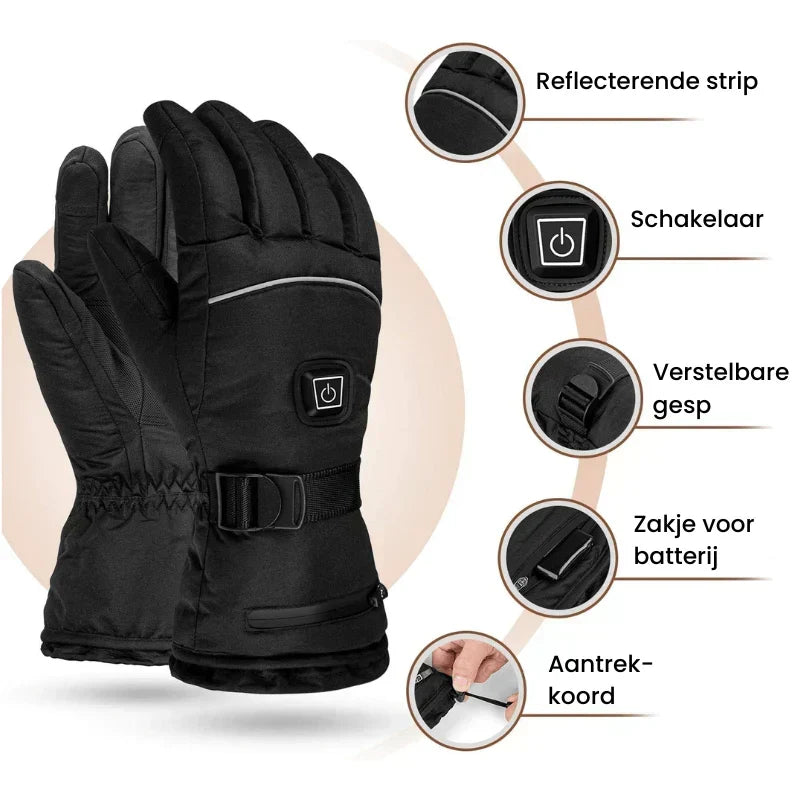 Warmfell™ Waterproof Unisex Heated Gloves with 3 Levels and Touchscreen