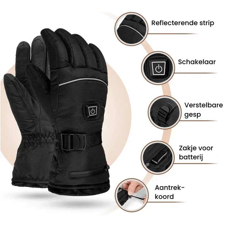 Warmfell™ Waterproof Unisex Heated Gloves with 3 Levels and Touchscreen