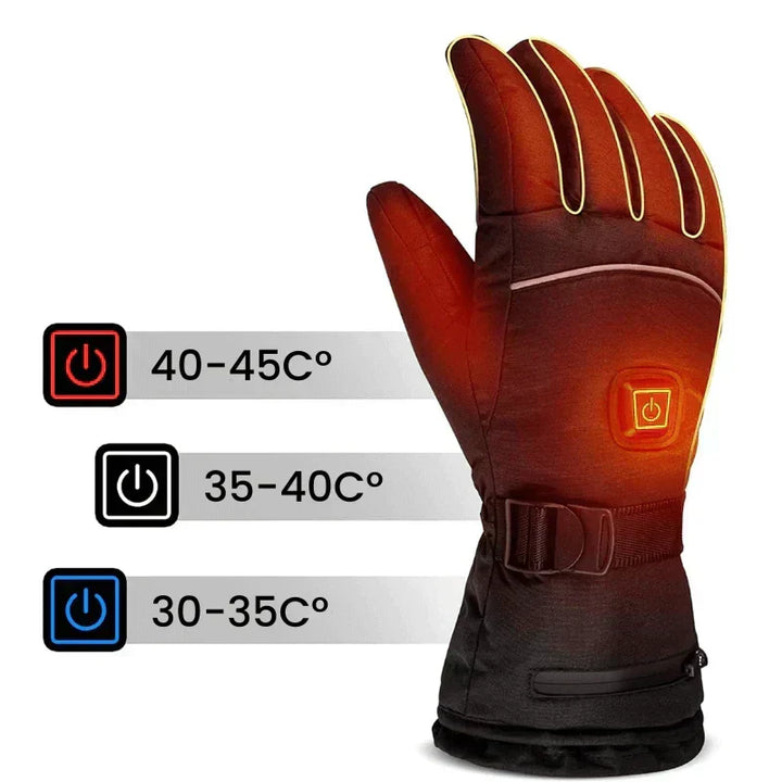 Warmfell™ Waterproof Unisex Heated Gloves with 3 Levels and Touchscreen