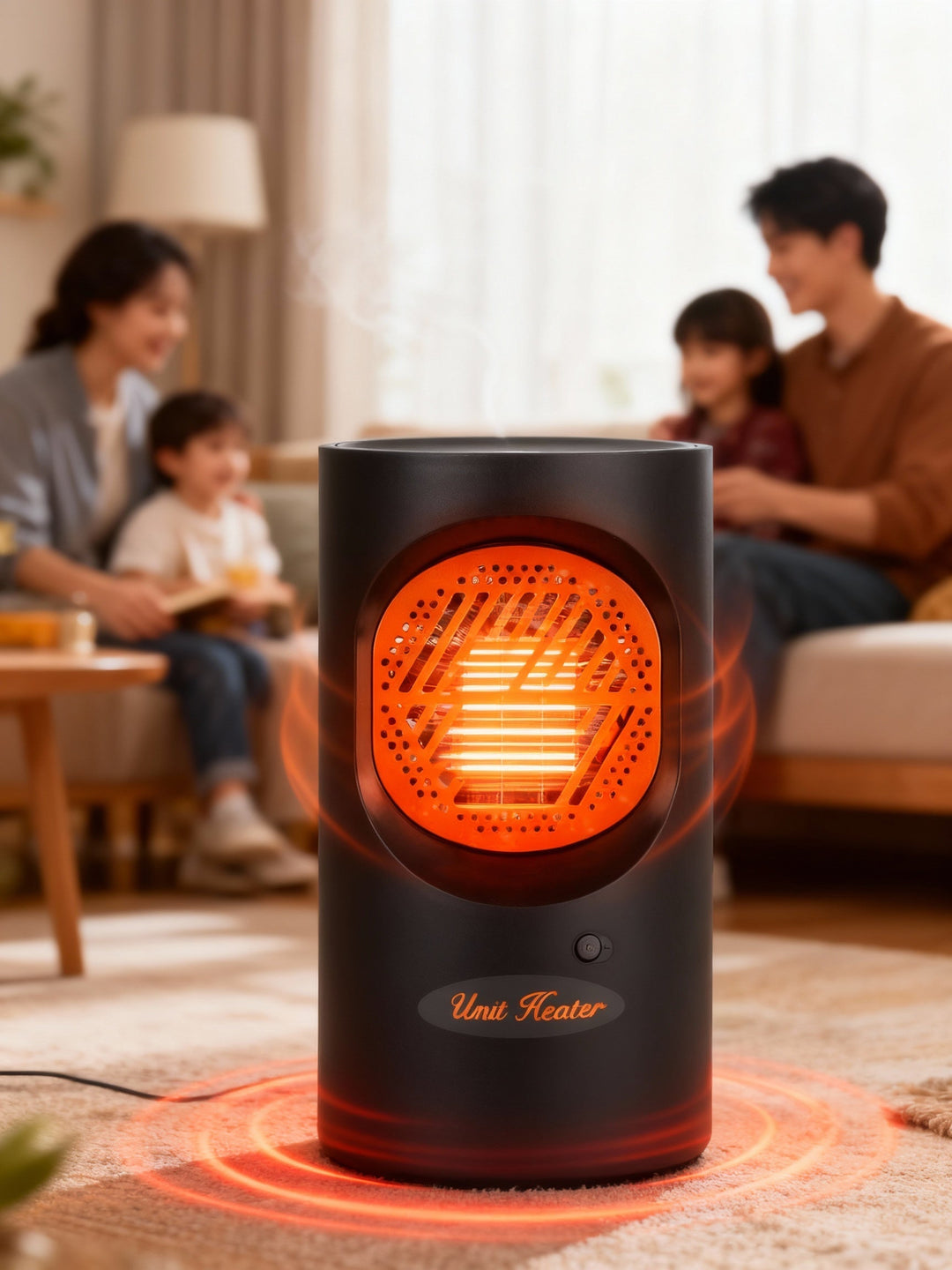 Warmfell™ Quiet 300W Mini Fan Heater for Your Desk