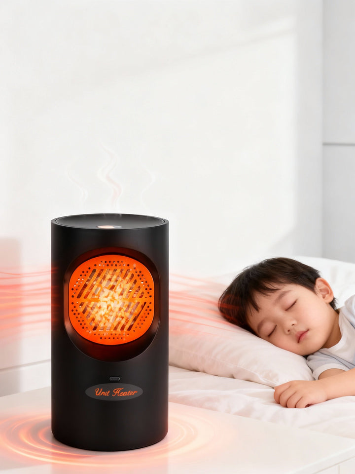 Warmfell™ Quiet 300W Mini Fan Heater for Your Desk