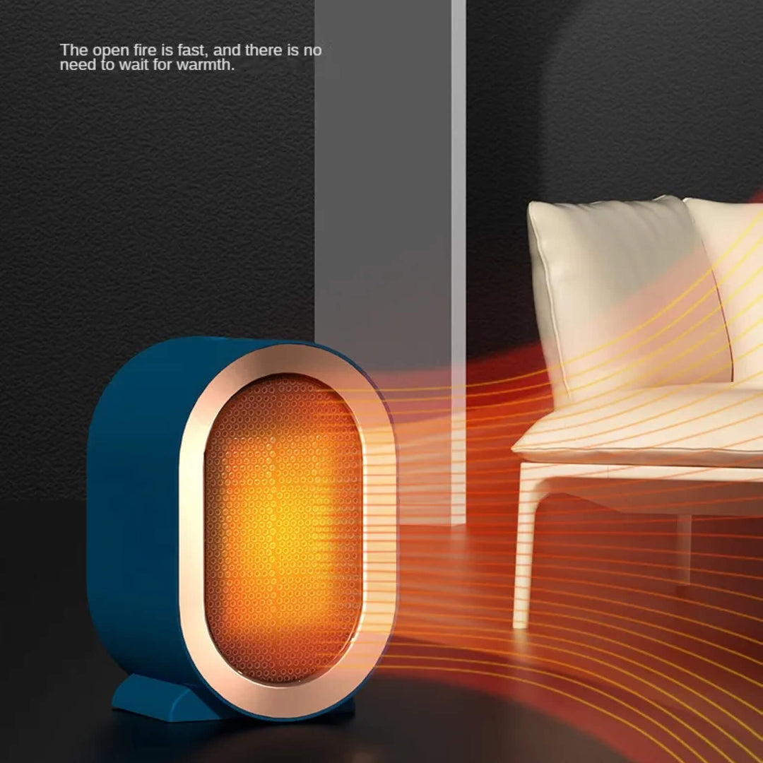 Warmfell™ Ceramic Desk Heater with Thermostat and Two Heat Modes