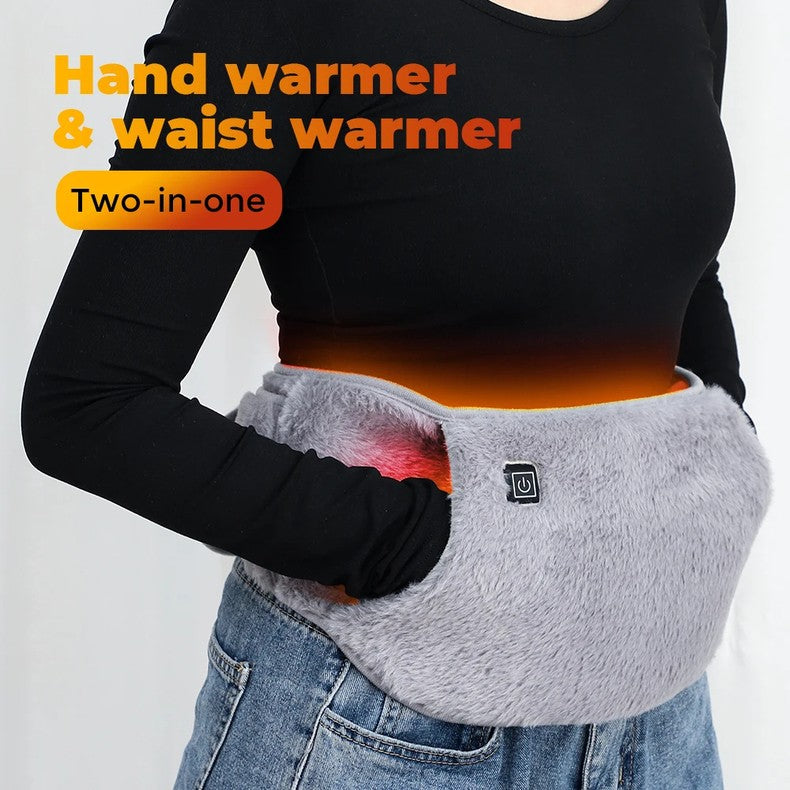 Warmfell™ USB Heated Waist Belt and Hand Warmer, 3 Heat Levels