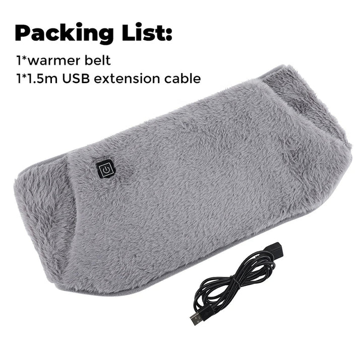 Warmfell™ USB Heated Waist Belt and Hand Warmer, 3 Heat Levels