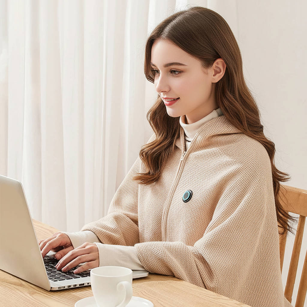 Warmfell™ Heated Shawl Wrap with 8 Warming Zones
