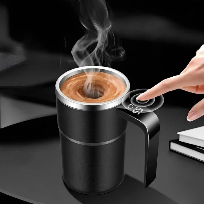 Warmfell™ Rechargeable Self-Mixing Coffee Mug With Leakproof Lid