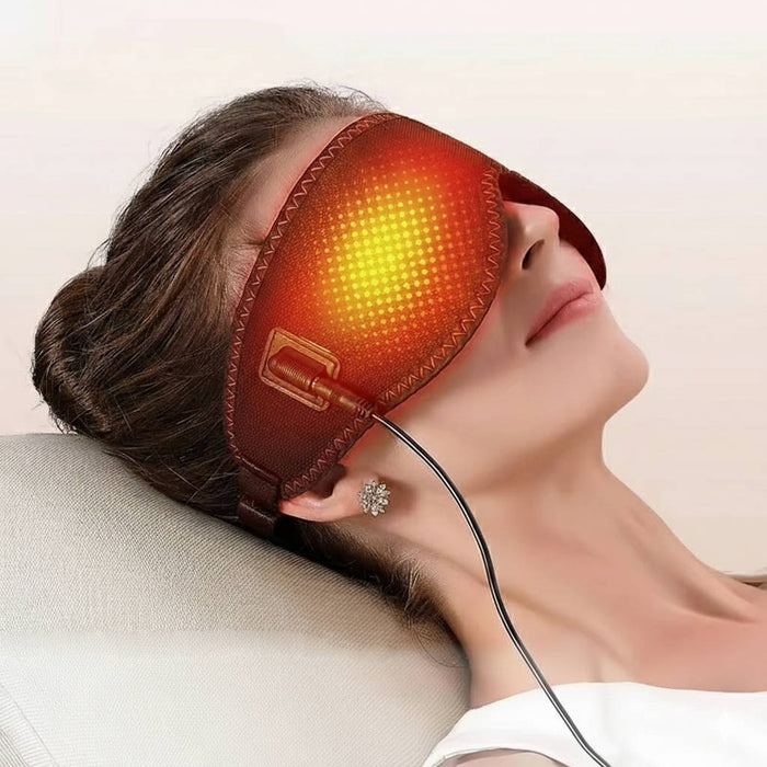 Warmfell™ USB Heated Eye Mask With 3 Heat Levels and Vibration