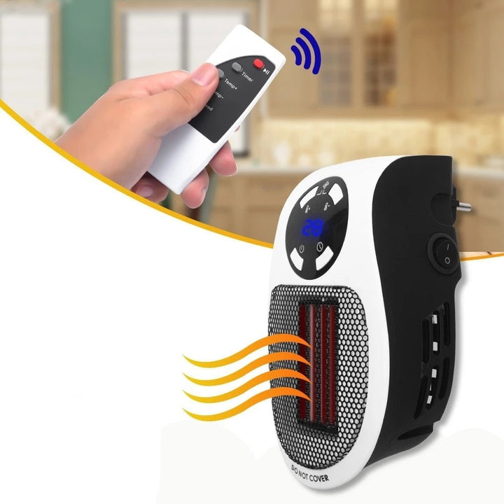 Warmfell™ Compact 500W Electric Heater with Thermostat Control