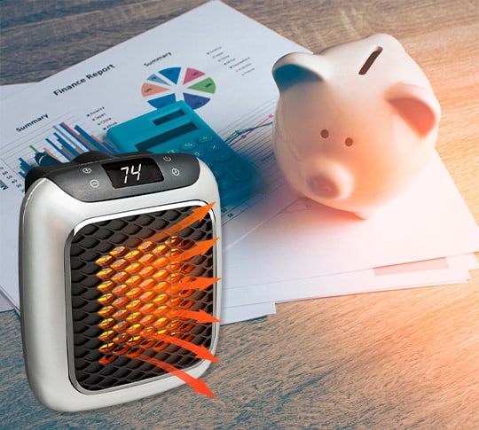 Warmfell™ Modern Electric Room Heater with Adjustable Temperature
