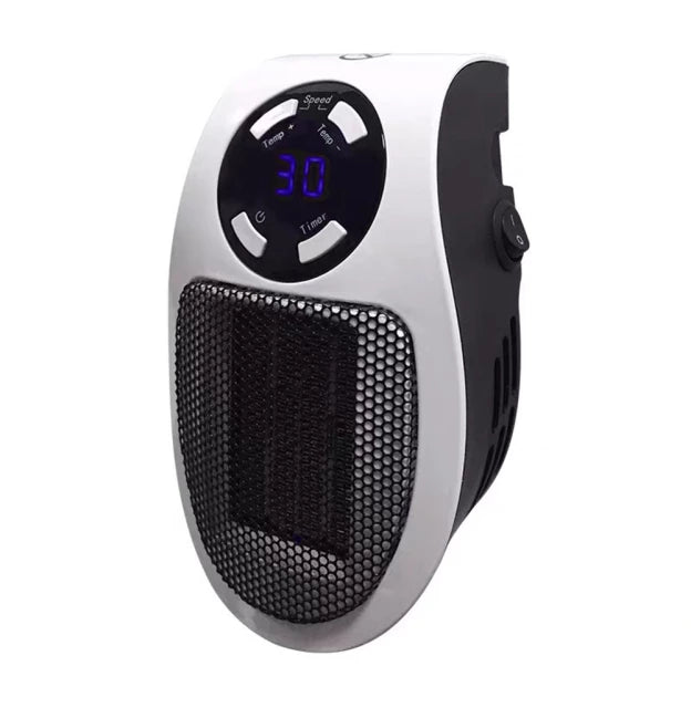 Warmfell™ Mini Wall Socket Heater with Timer and LCD Display