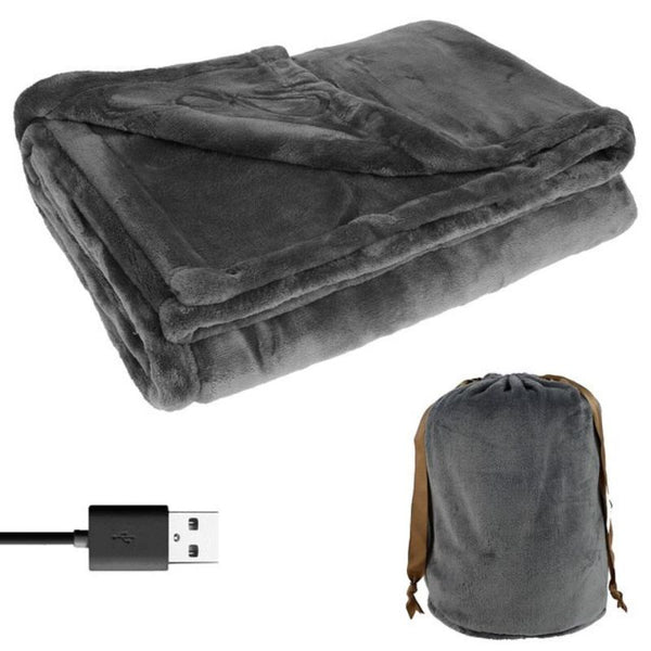 Warmfell™ Cordless USB Heated Blanket in Soft Flannel