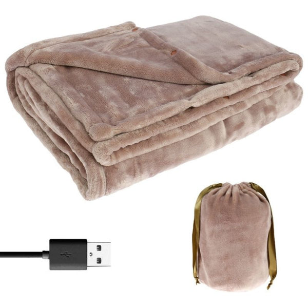 Warmfell™ Cordless USB Heated Blanket in Soft Flannel
