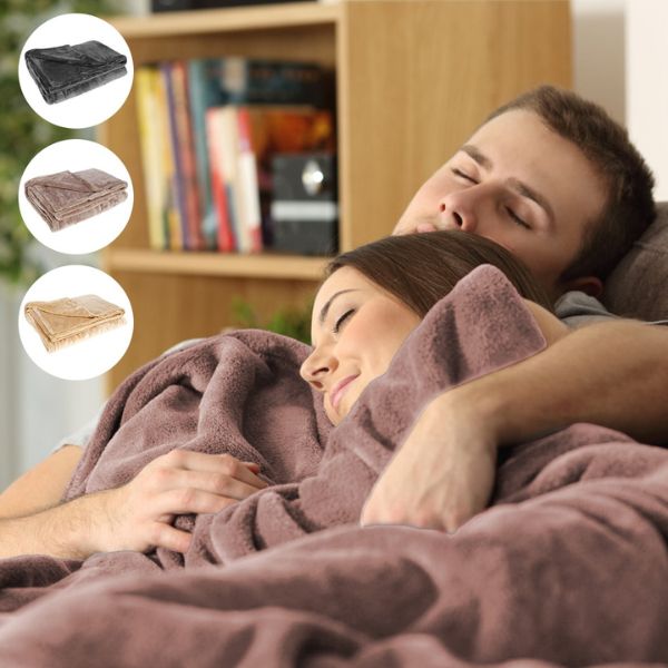Warmfell™ Cordless USB Heated Blanket in Soft Flannel