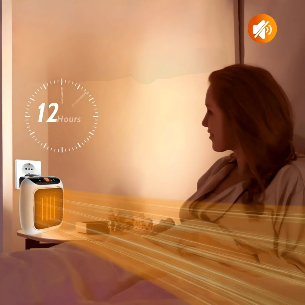 Warmfell™ Compact Wall-Mounted Ceramic Heater with Two Speeds