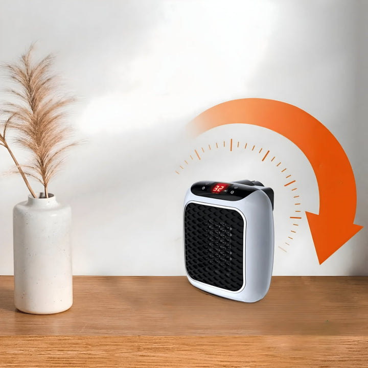 Warmfell™ Compact Wall-Mounted Ceramic Heater with Two Speeds