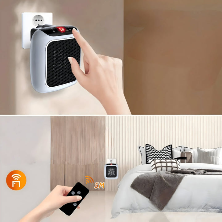 Warmfell™ Compact Wall-Mounted Ceramic Heater with Two Speeds