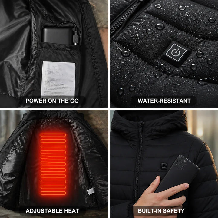 Warmfell™ USB Heated Jacket with Power Bank Pocket