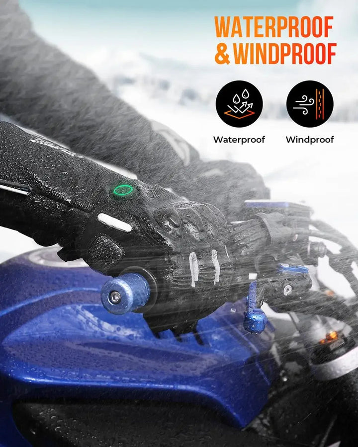 Warmfell™ Waterproof Heated Ski Gloves with 2500mAh Rechargeable Battery