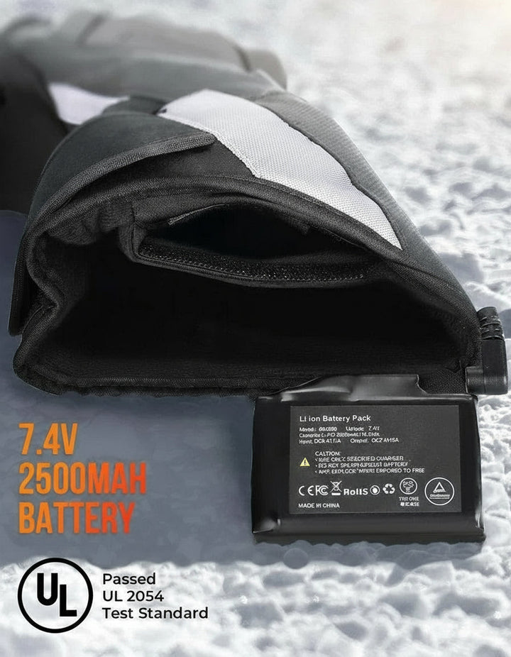 Warmfell™ Waterproof Heated Ski Gloves with 2500mAh Rechargeable Battery