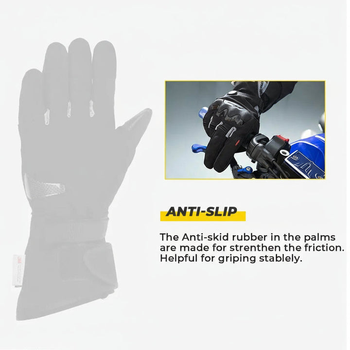 Warmfell™ Waterproof Heated Ski Gloves with 2500mAh Rechargeable Battery