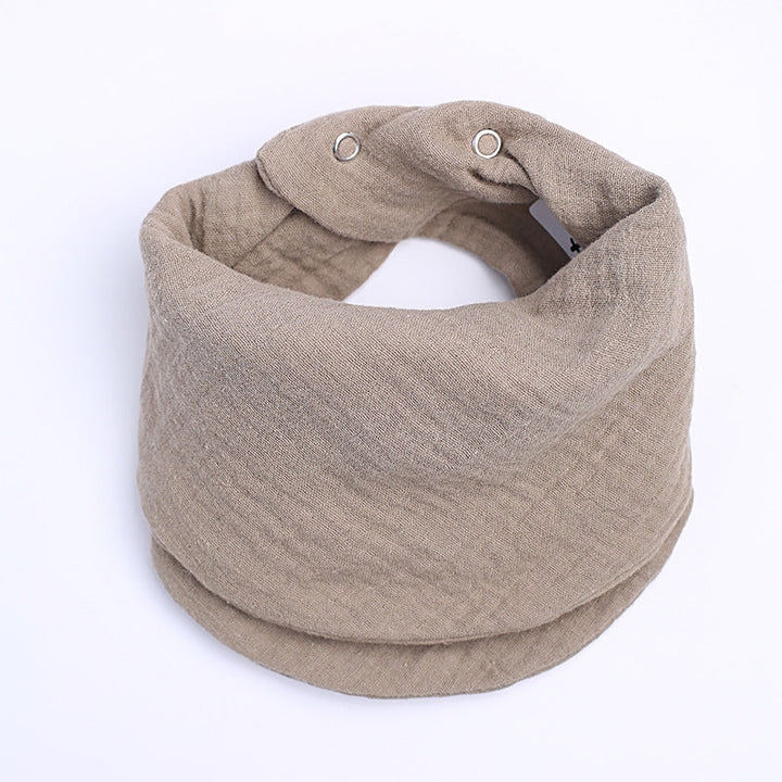 Warmfell™ Soft Cotton Neck Warmer with Adjustable Snap-Button Fit
