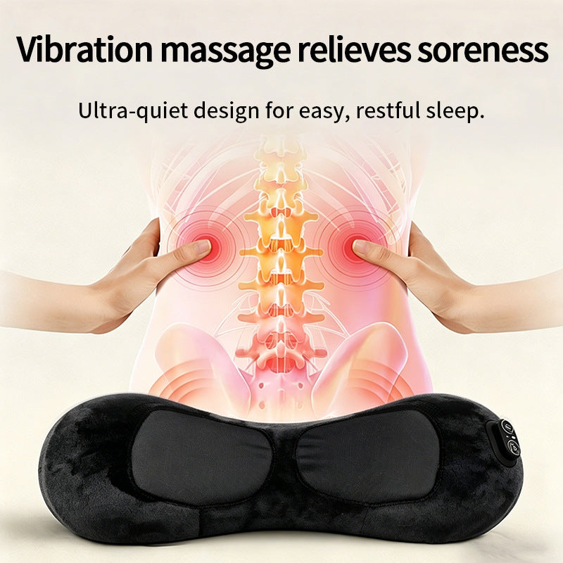 Warmfell™ Ergonomic Heated Massage Pillow with USB Charging