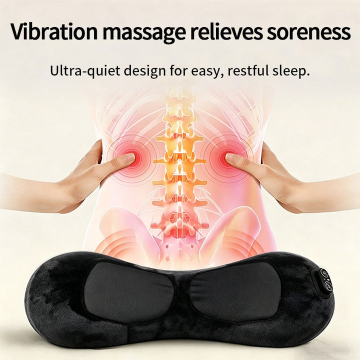 Warmfell™ Ergonomic Heated Massage Pillow with USB Charging