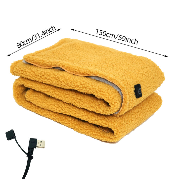 Warmfell™ Sherpa Heated Throw Blanket with 3 Heat Levels