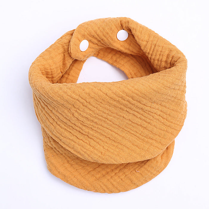 Warmfell™ Soft Cotton Neck Warmer with Adjustable Snap-Button Fit