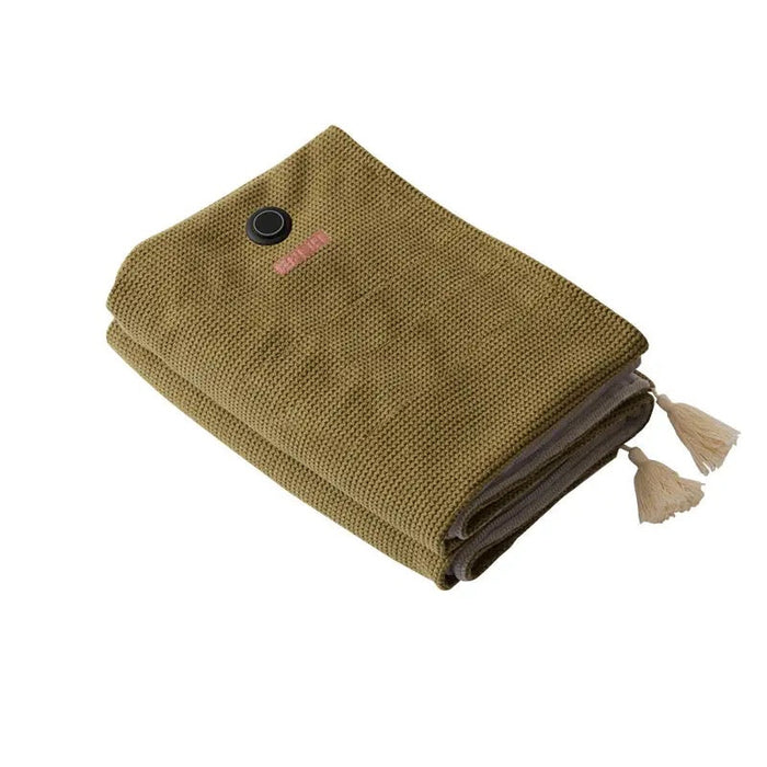 Warmfell™ USB Heated Throw in Waffle Fleece, 3 Heat Settings