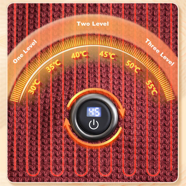 Warmfell™ USB Heated Throw in Waffle Fleece, 3 Heat Settings