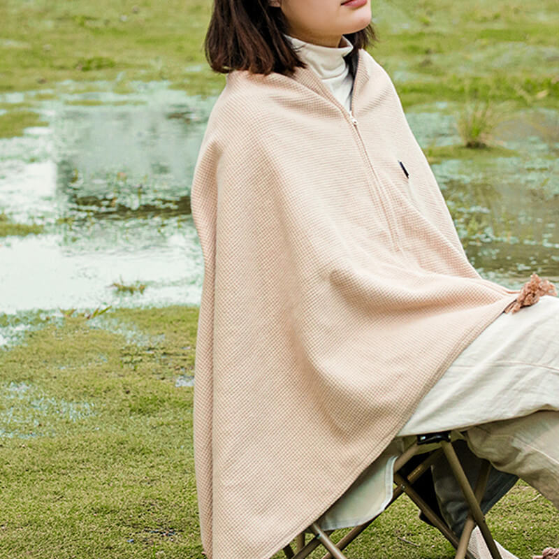 Warmfell™ USB Heated Throw in Waffle Fleece, 3 Heat Settings