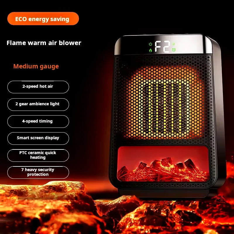 Warmfell™ Space-Saving Plug-In Heater with Fast PTC Ceramic Warmth